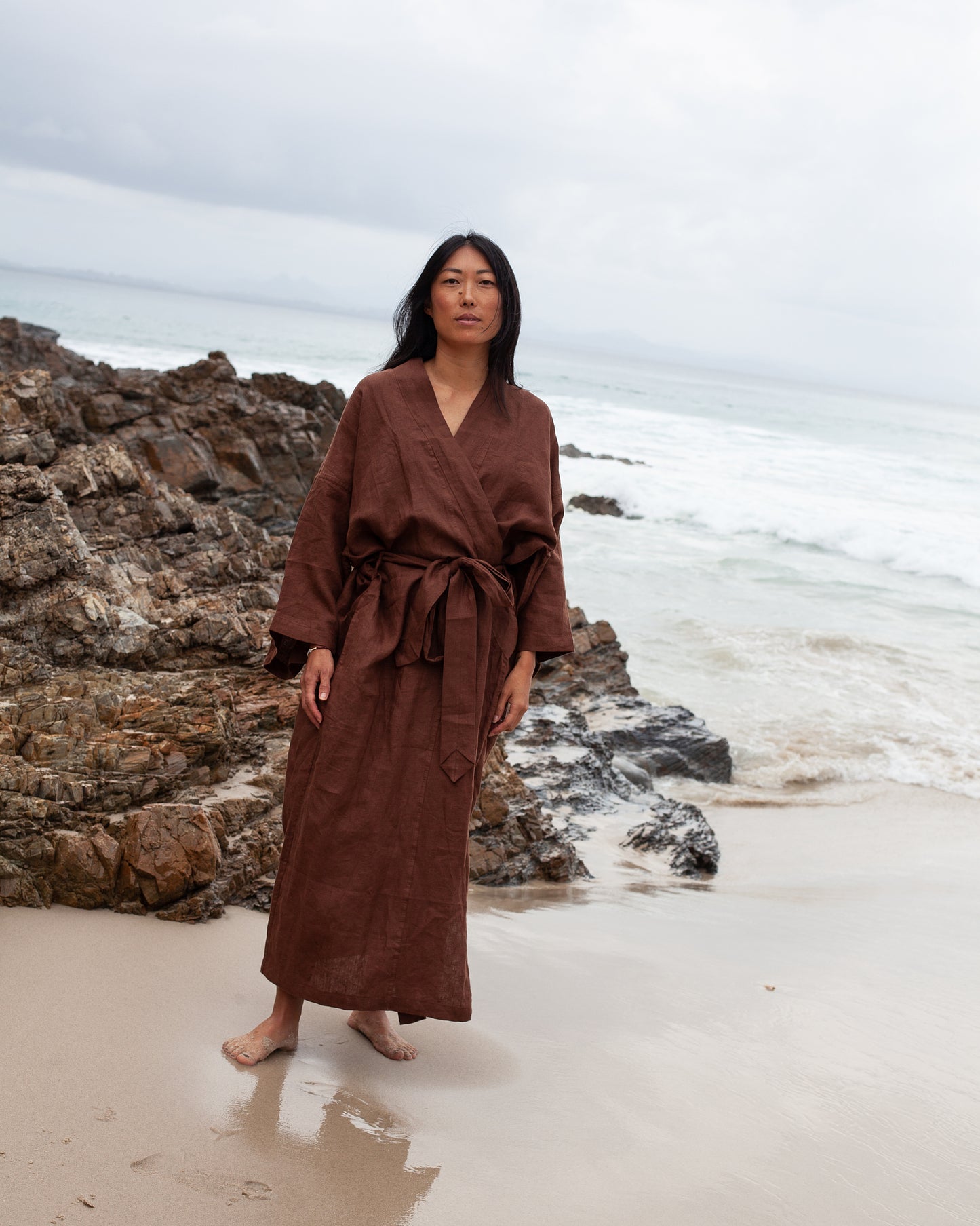 DEIJI STUDIOS ROBE IN TOBACCO