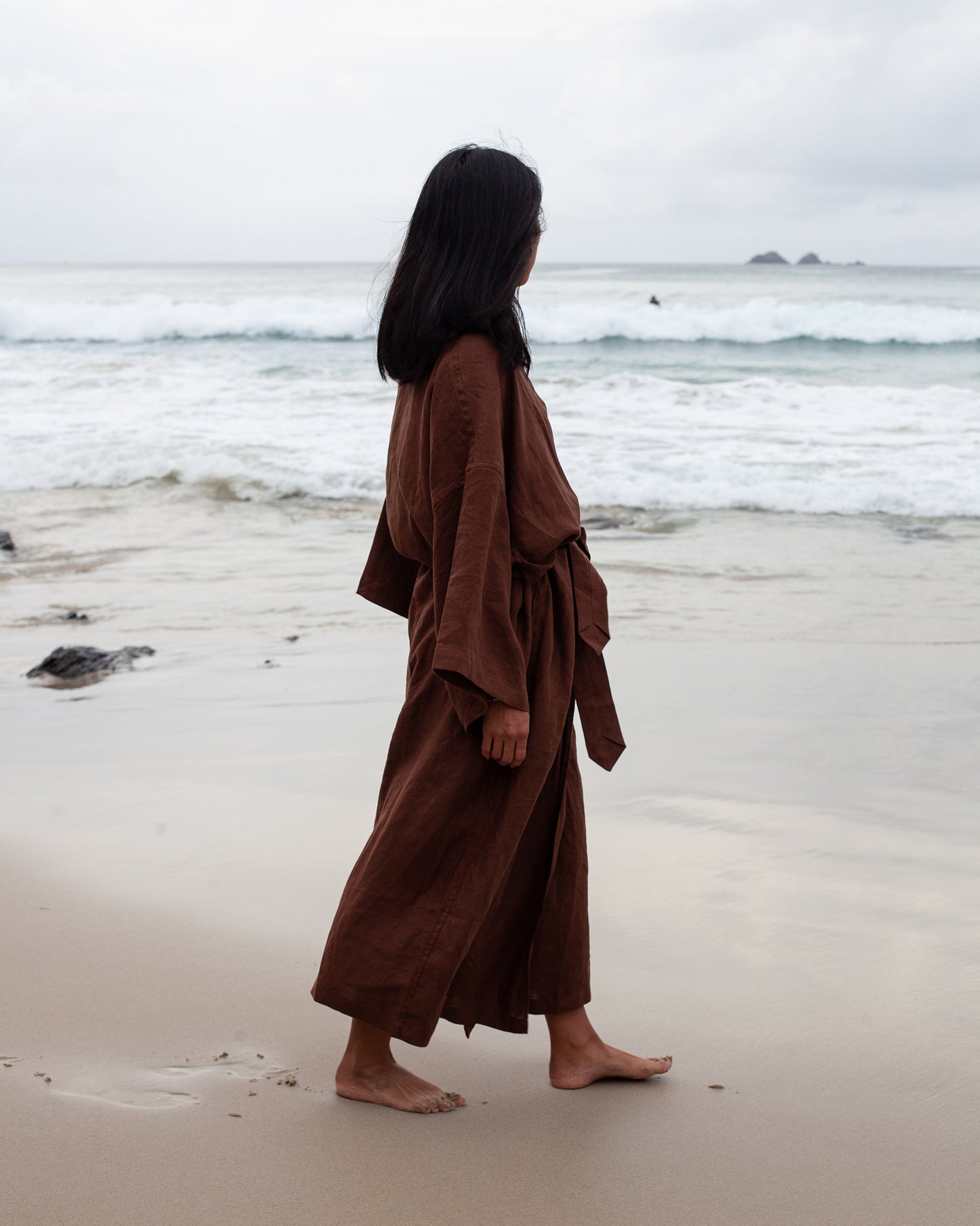 DEIJI STUDIOS ROBE IN TOBACCO