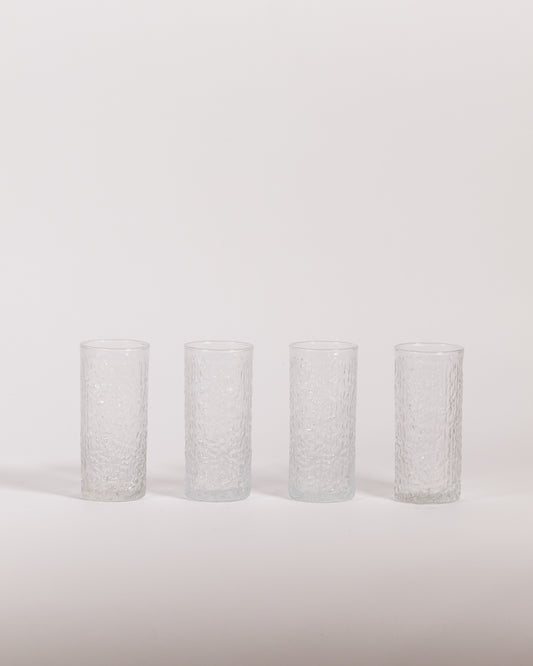 TEXTURED SET OF GLASSES