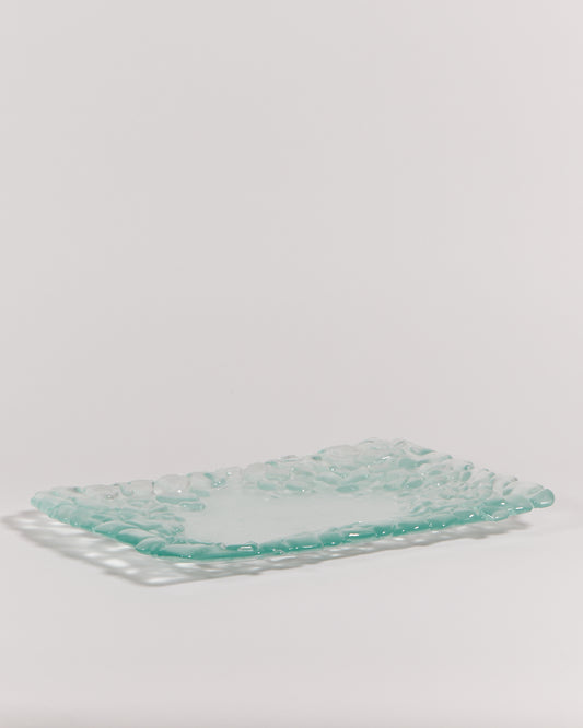 PEBBLED GLASS PLATTER