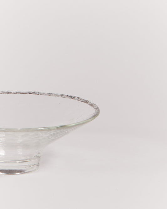 DIMPLED GLASS BOWL